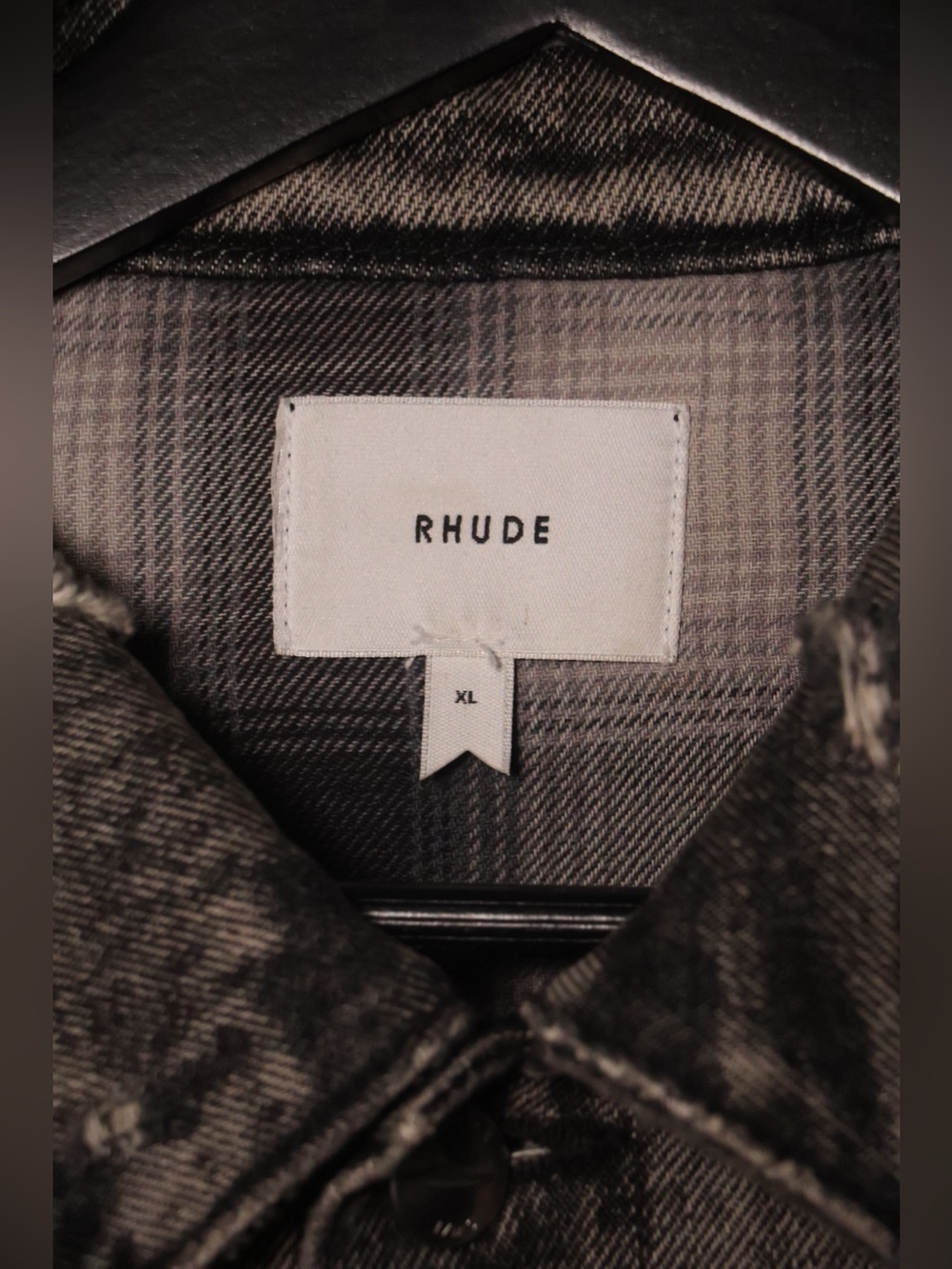 Rhude Drop Neck Denim Trucker Jacket - Picture 3 of 9